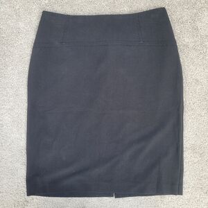 new york & company stretch black pencil skirt